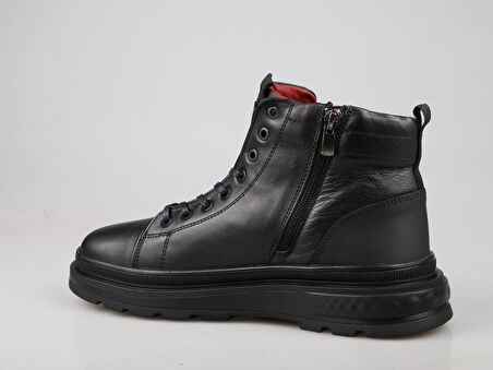 MARCOMEN 18473 Hakiki Deri Siyah Erkek Bot