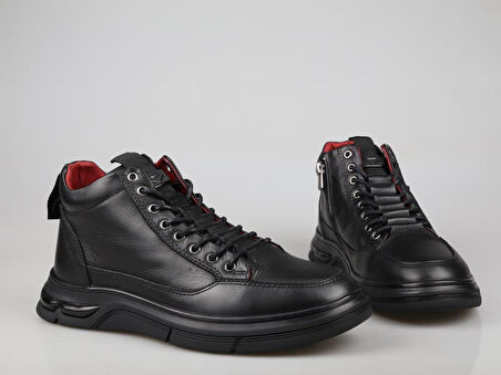 MARCOMEN 20217 Hakiki Deri Siyah Erkek Bot