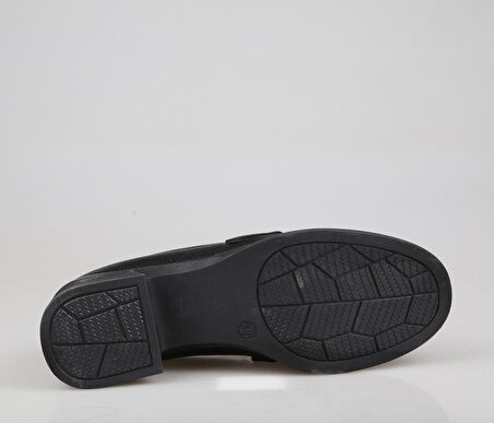 Feles 34-4004 Loafer Siyah Kadın Babet