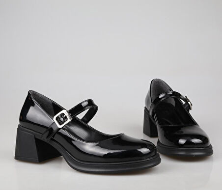 Miss Park Moda k1361/1 Loafer Siyah Kadın Babet