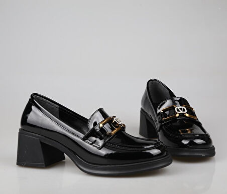 Miss Park Moda k1457/1 Loafer Siyah Kadın Babet