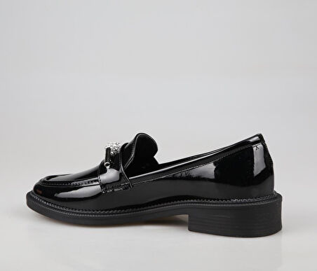 Miss Park Moda k161/1 Loafer Siyah Kadın Babet