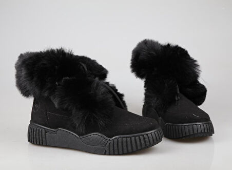 MP 242-1878 Siyah Suet Kadın Bot