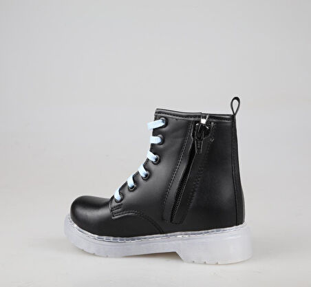 Bücür Ortopedi 600 Işıklı Siyah Mavi Çocuk Bot