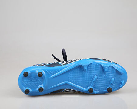 Cool Pele Çoraplı Krampon Saks Mavi Çocuk Halı Saha Ayakkabısı