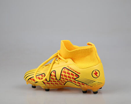 Cool Pele Çoraplı Krampon Sarı Çocuk Halı Saha Ayakkabısı