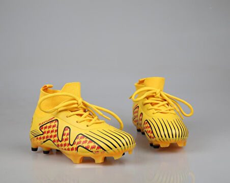 Cool Pele Çoraplı Krampon Sarı Çocuk Halı Saha Ayakkabısı