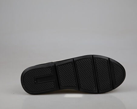 CASTLE BLACK 24570 Hakiki Deri Ortopedik Bej Kadın Günlük Anne Ayakkabısı