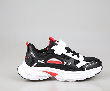Pepino 1866 Siyah-Kırmızı Çocuk Sneakers