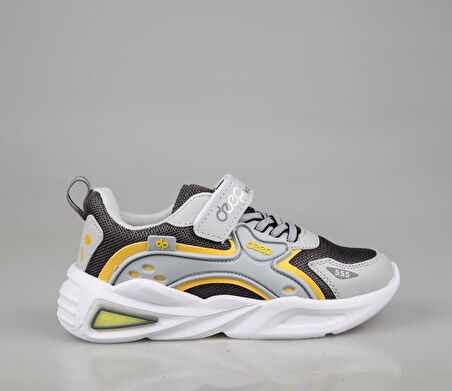 Marka Sesi 555 Gri Sarı Çocuk Sneakers