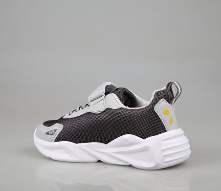Marka Sesi 555 Gri Sarı Çocuk Sneakers