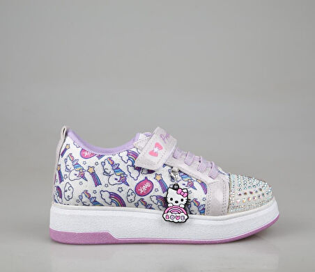 Marka Sesi 4004 Beyaz Gri Çocuk Sneakers