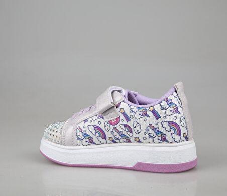 Marka Sesi 4004 Beyaz Gri Çocuk Sneakers