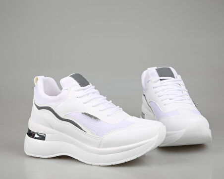 Marka Sesi 327 Beyaz Kadın Sneakers