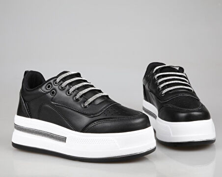 Marka Sesi 319 Siyah-Beyaz Kadın Sneakers