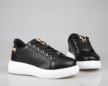Marka Sesi 341 Siyah-Beyaz Kadın Sneakers