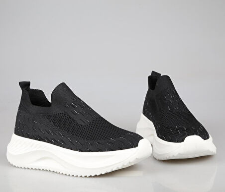 Style Star 707 Siyah-Beyaz Kadın Sneakers
