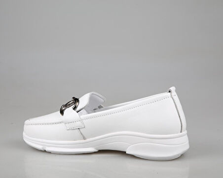 Marka Sesi 011-814 Beyaz Kadın Günlük Ayakkabı