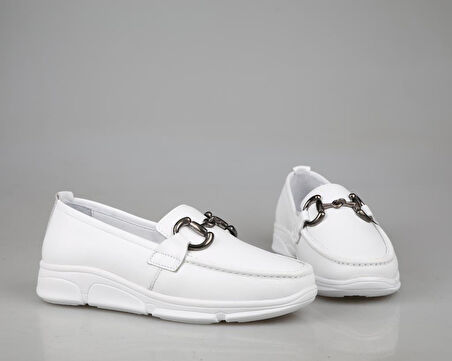 Marka Sesi 011-814 Beyaz Kadın Günlük Ayakkabı