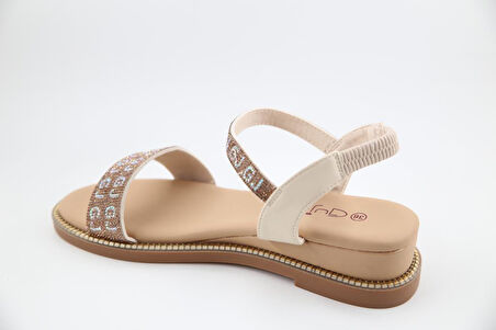 GUJA 25y346-3 Ortopedik Bej Kadın Sandalet