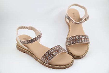 GUJA 25y346-3 Ortopedik Bej Kadın Sandalet