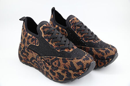 Feles 020-109 Leopar Kadın Sneakers