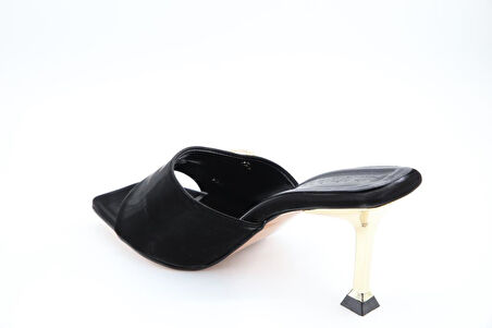 Miss Park Moda k7031 Topuklu Siyah Kadın Terlik