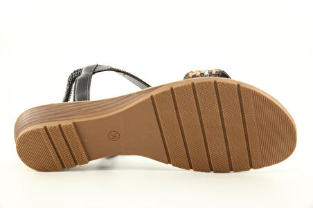 GUJA 25y187-3 Ortopedik Siyah Kadın Sandalet