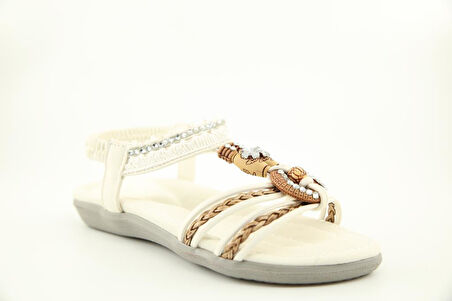 GUJA 25y129-2 Beyaz Çocuk Sandalet