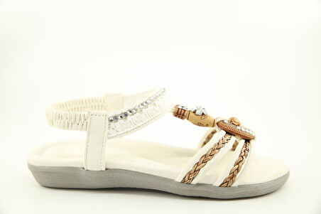 GUJA 25y129-2 Beyaz Çocuk Sandalet