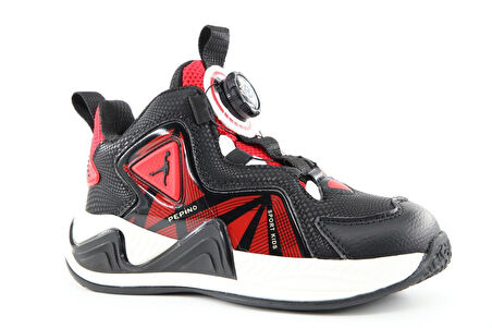 Pepino 1821 Siyah-Kırmızı Çocuk Sneakers