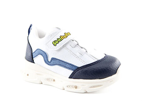 Şirin Bebe 251-5 Beyaz Lacivert Çocuk Sneakers