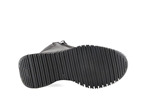 CASTLE BLACK 42753 Hakiki Deri Siyah Kadın Bot