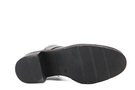 CASTLE BLACK 11032 Hakiki Deri Siyah Kadın Bot