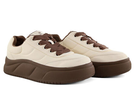 Ewoll 252-8028 Bej Kadın Sneakers