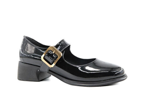 Miss Park Moda 161 k1000 Loafer Siyah Rugan Kadın Günlük Ayakkabı