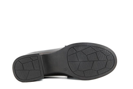 Miss Park Moda 161 k1014 Loafer Siyah Rugan Kadın Günlük Ayakkabı