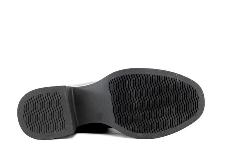 Miss Park Moda 207 k6668 Loafer Siyah Rugan Kadın Günlük Ayakkabı