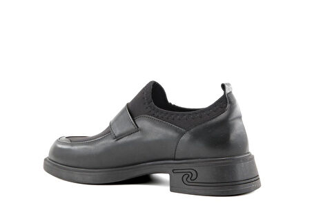 Miss Park Moda 208 k4065 Loafer Siyah Kadın Günlük Ayakkabı