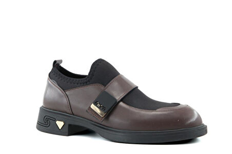 Miss Park Moda 208 k4065 Loafer Kahve Kadın Günlük Ayakkabı