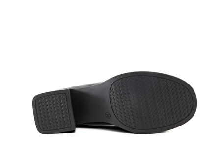 Miss Park Moda 386 k1453 Loafer Siyah Rugan Kadın Günlük Ayakkabı