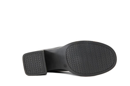 Miss Park Moda 386 k1464 Loafer Siyah Rugan Kadın Günlük Ayakkabı