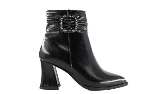 Miss Park Moda 07 k201/1 Siyah Rugan Kadın Bot