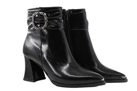 Miss Park Moda 07 k201/1 Siyah Rugan Kadın Bot