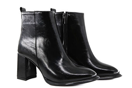 Miss Park Moda 09 k2900/1 Siyah Rugan Kadın Bot