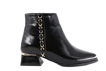 Miss Park Moda 309 k707/1 Siyah Rugan Kadın Bot