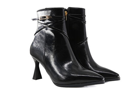 Miss Park Moda 520 k2004 Siyah Rugan Kadın Bot