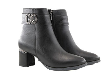 Marka Sesi HK015 Siyah Kadın Bot