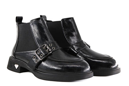 Feles 088-5016 Siyah Rugan Kadın Bot