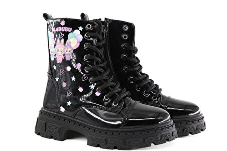 Bücür Ortopedi k106 Labubu Siyah Çocuk Bot